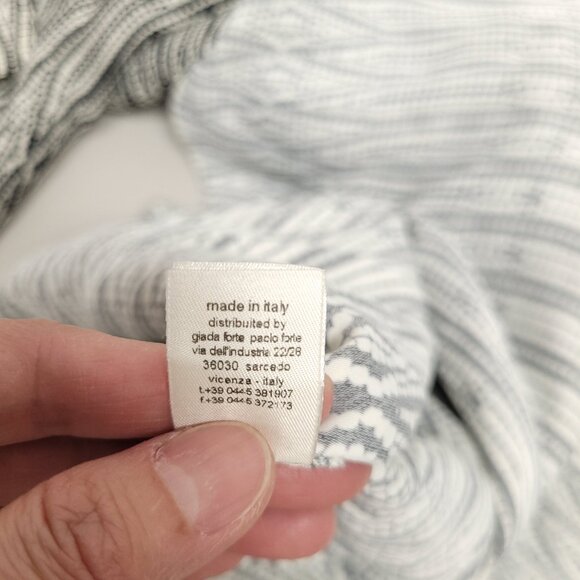 giada_forte Womens 3/4 Sleeve Collared Midi Dress Snap Button modern Minimalist - Picture 6 of 7